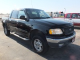 2001 BLACK FORD F150, 185,851 MILES, VIN:1FTRW08LX1KB29521