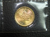 2015 1/4 OZ CANADIAN MAPLE LEAF GOLD COIN - BANKRUPTCY CASE#17-00495