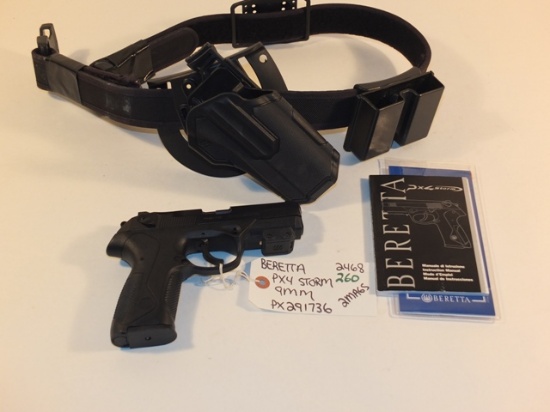 BERETTA PX4 STORM 9MM S/N PX291736, TAG# 2468