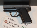 KIMBER SOLO CARRY 9MM WITH BOX AND 3 MAGS S/N  S1142078 **WALDEN HUGHES GUN**, TAG# 2427