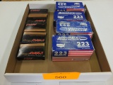 PMC 223 55 GRN FMJ BT, (5) 20 RND BOXES AND ACCURATE AMMO 55 GRN FMJ, (4) 50 RND BOXES  **NO SHIPPIN