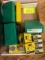 RCBS 338 WIN DIES, (10) BOXES MISC SPEER BULLETS, APPROX 70 ROUNDS RELOADED AMMO IN RCBS CASES