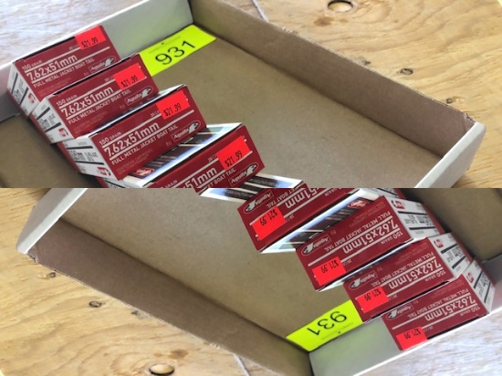 120 ROUNDS AQUILA 7.62 X 51 150 GRN BT