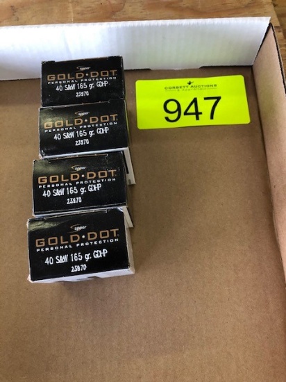 80 ROUNDS SPEER GOLD DOT 40SW 165GRN GDHP