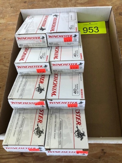 400 ROUNDS WINCHESTER 40SW 180GRN FMJ