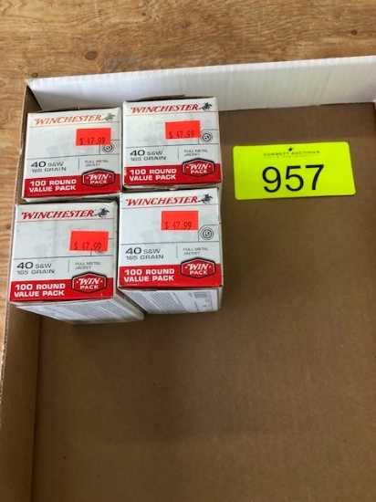 400 ROUNDS WINCHESTER 40SW 165GRN FMJ