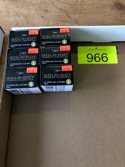 120 ROUNDS SPEER GOLD DOT 327 FEDERAL MAG 115 GRN GDHP