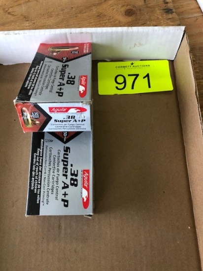 100 ROUNDS AQUILA 38 SUPER AP 130GRN FMJ