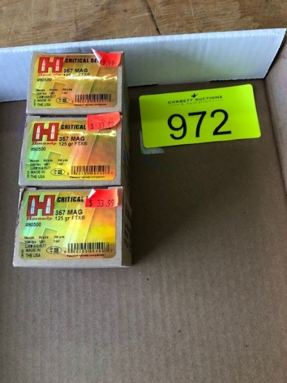 75 ROUNDS HORNADY CRITICAL DEFENSE 357 MAG 125GRN FTX