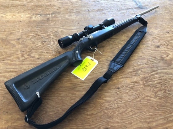 RUGER ALL WEATHER 77/22 22LR W/ BUSHNELL 3-9 SCOPE, S/N:701-29577, TAG#2657 **OUT OF AREA GUN BUYERS