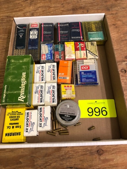 MISC 22 AMMO - LONG, SHORT, BLANKS, SHOTSHELLS