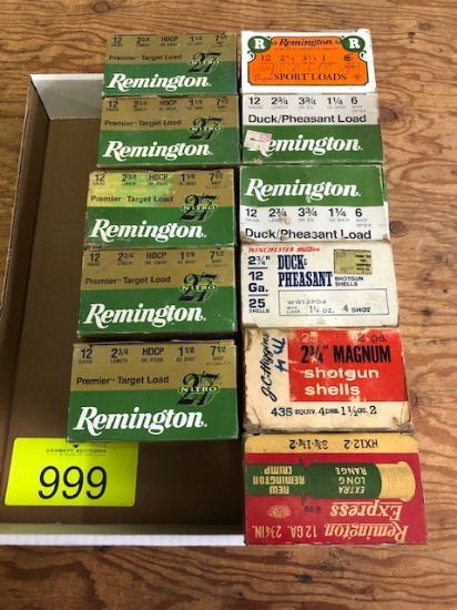 (11) BOXES OF MISC 12 GA. SHOTGUN SHELLS