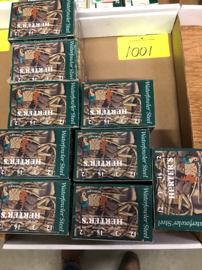(9) BOXES OF HERTERS 12 GA. 3" 2 SHOT