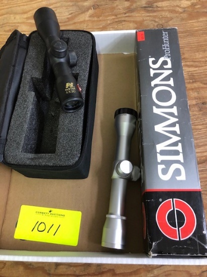 (2) SCOPES: (1) SIMMONS SCOPE 4X32  MDL#7739, (1) NC STAR SCOPE 4X32