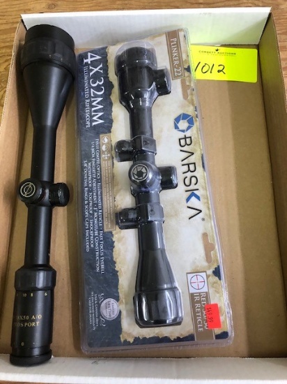 (2) SCOPES - NEW IN BOX: (1) SIMMONS 6-18X50, (1) BARSKA 4X32