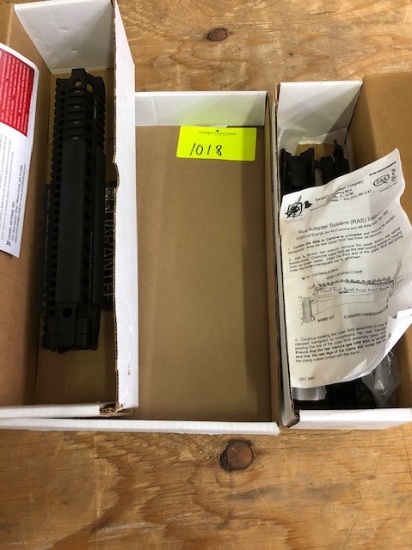 (1) DANIEL DEFENSE AR15 LITE RAIL MDL#DD2008, (1) KNIGHTS ARMAMENT RAIL ADAPTOR SYSTEM MDL#305090