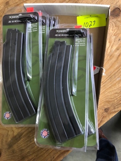 (9) PLINKER TACTICAL 22 CAL 35 ROUND MAGAZINES FOR  S&W M&P 15-22 RIFLES