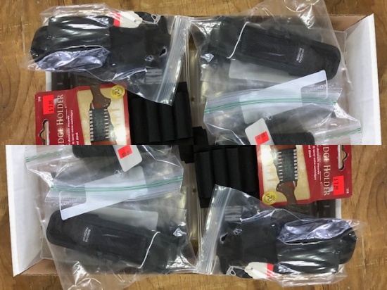 (13) VARIETY OF PISTOL MAG POUCHES AND RIFLE SHELL HOLDERS