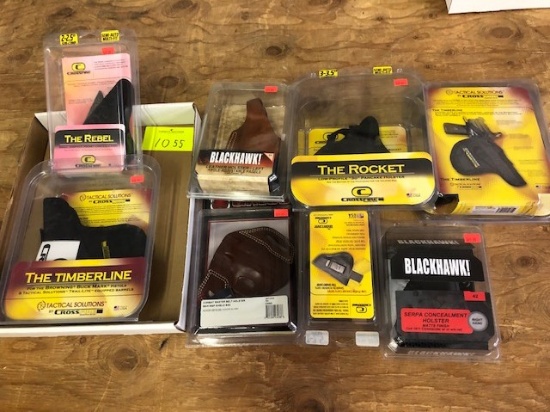 (8) HOLSTERS - BLACKHAW, CROSSFIRE, GALCO