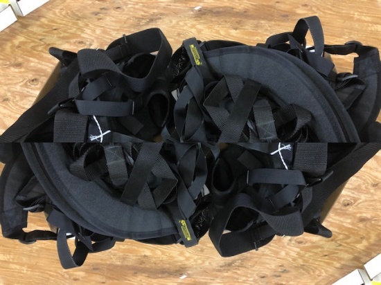 (2) BOXES LARGE VARIETY OF RIFLE SLINGS, SHOULDER HOLSTERS, AND BINOCULAR STRAPS