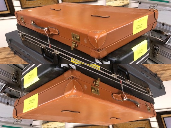 (2) SHOTGUN HARD CASES TAKEDOWN, (1) GUN CASE PLASTIC