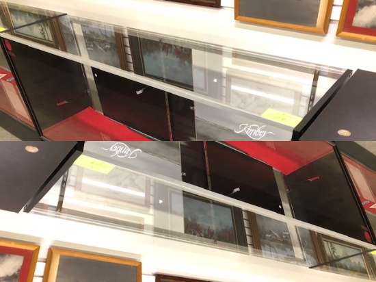 GLASS DISPLAY CASE - 70" LONG X 17 1/2" WIDE X 38 1/2" HIGH