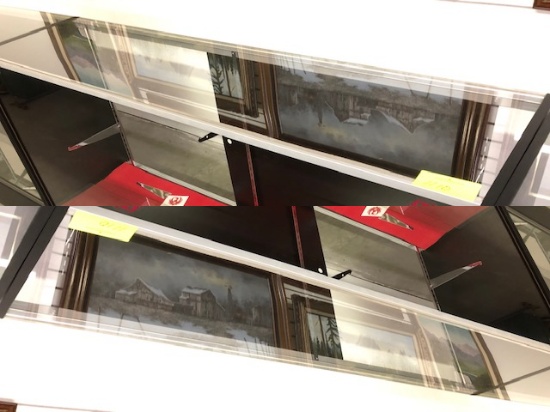 GLASS DISPLAY CASE - 70" LONG X 17 1/2" WIDE X 38 1/2" HIGH