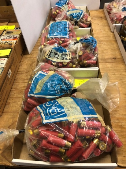 (3) FLATS OF 12 GA. RELOADED SHOTSHELLS