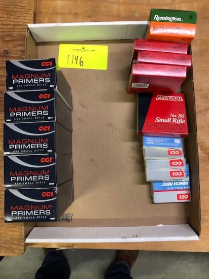 APPROX. 7,000 SMALL RIFLE PRIMERS  - CCI, REMINGTON BENCHREST, FEDERAL