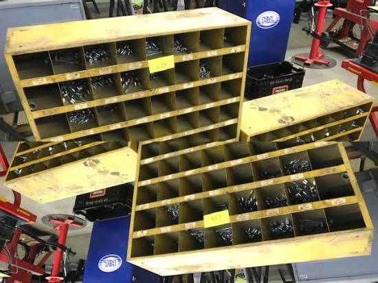 (2) BOLT BINS W/ BOLTS AND HARDWARE