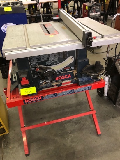 BOSCH 4000 10" TABLE SAW W/ STAND