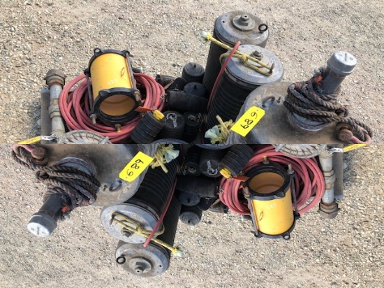 PRESSURE TEST PLUGS & WATER VALVE GROUP: (1) 18" MUNI-BALL, (2) 12" MUNI-BALLS, (4) 6" MUNI-BALLS, (
