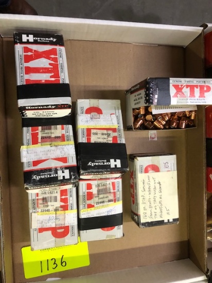 (7) BOXES OF HORNADY 44 CAL BULLETS, 240GRN JHP