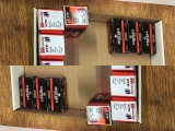 (6) BOXES OF HORNADY 9MM BULLETS 147GRN XTP AND (2) BOXES HERTERS 9MM BRASS