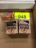 60 ROUNDS HORNADY CRITICAL DEFENSE 40SW 165GRN FTX
