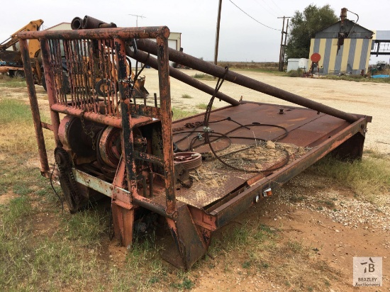 8ft. W x 13ft. 6in. L Winch Truck Steel Bed [Yard 2: Snyder, TX]