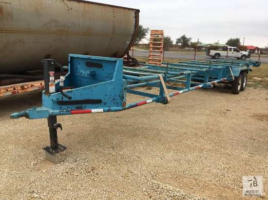 ShopMade T/A Bumper Pull Pipe Trailer [Yard 2: Snyder, TX]