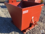 Unused Standard Duty 2 Cu. Yd. Self Dumping Hopper (4,000lb. Capacity)