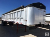 1998 Travis T/102 T/A 38ft Aluminum End Dump Trailer