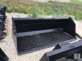 Unused 90in Bucket for Skid Steer, for Snow/Mulch