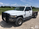 2001 Dodge Ram 2500 Laramie SLT 4X4 Flatbed Truck