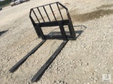 Unused 48in Tomahawk Pallet Fork Skid Steer Attachment