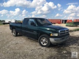 2001 Dodge 2500 Ext Cab Pickup Truck (Inoperable)