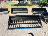 Unused 78in Skeleton Bucket for Skid Steer w/ Teeth