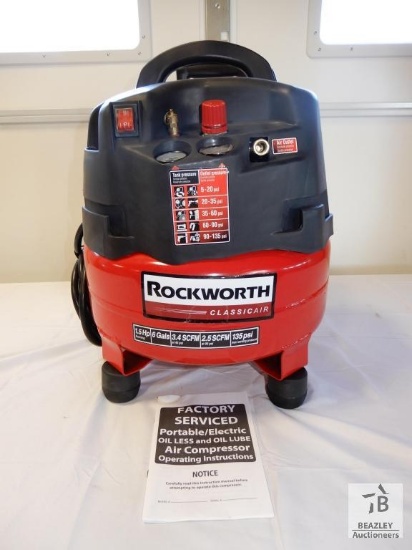 Unused Rockworth 150psi Pancake Air Compressor