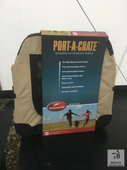 Unused Port-A-Crate Portable Collapsible Dog Kennel