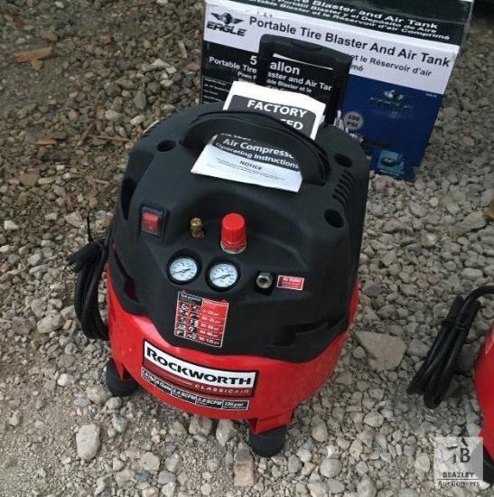 Unused Rockworth 150psi Pancake Air Compressor