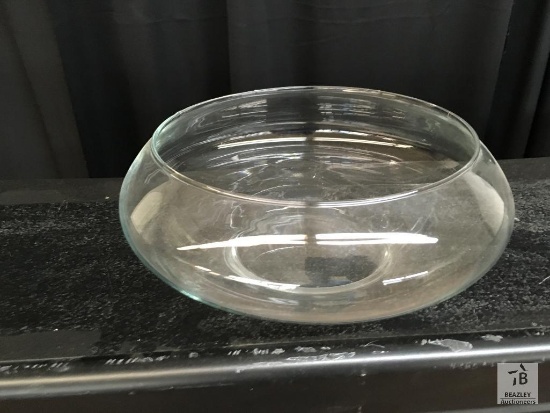 (9) Tabletop Centerpiece Fish Glass Bowl