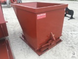 Unused Heavy Duty 1.75 Cubic Yard Self Dumping Hopper