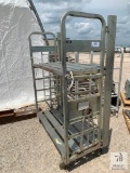 Cannon Industrial Rolling Adjustable Double Shelving Unit